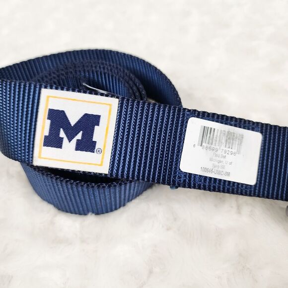 University of Michigan Wolverines Field Belt Blue Size S/M 32"-42" - Picture 2 of 7